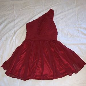 Burgundy/red tulle dress